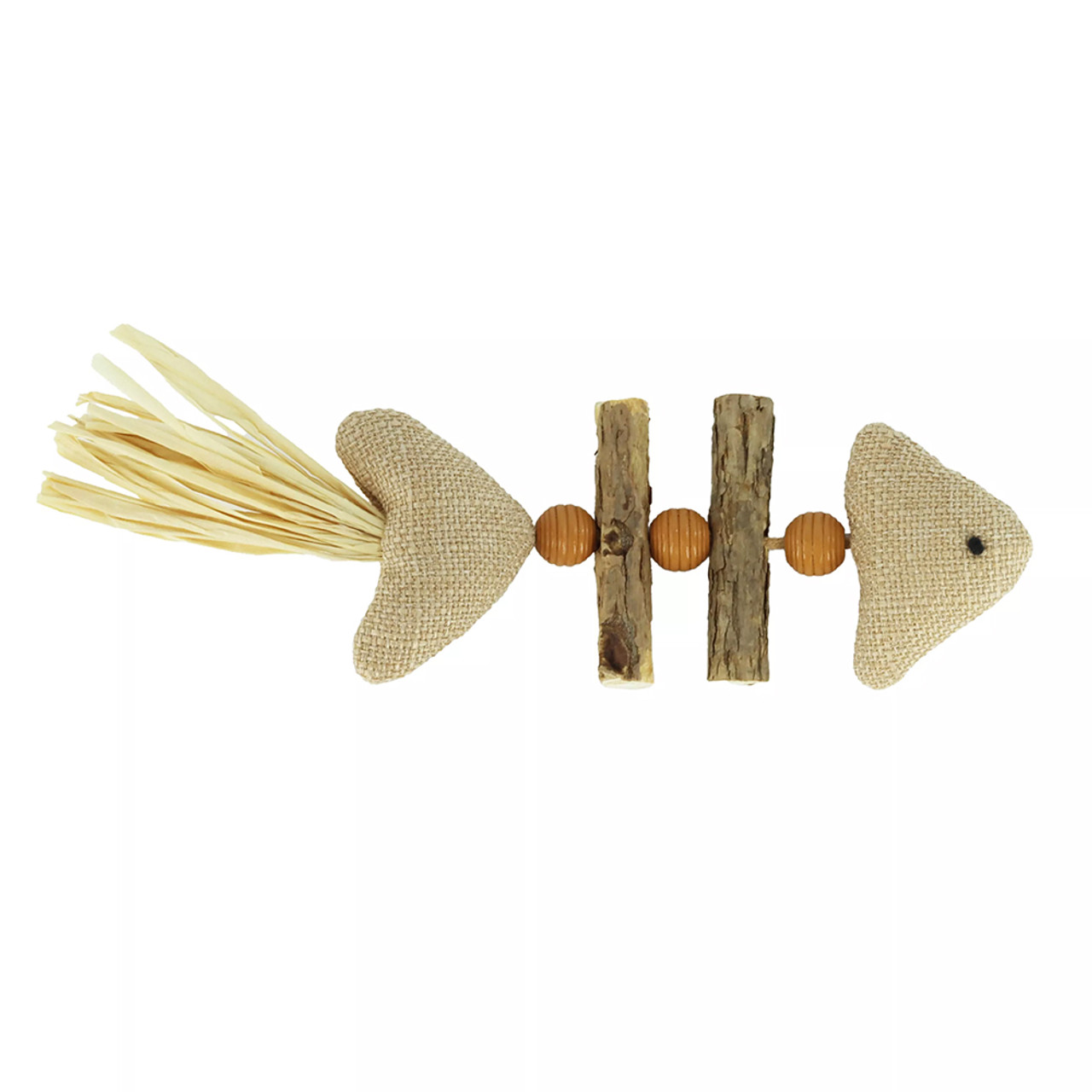 Turbo Brown Fish Dangle Interactive Cat Toy - Front