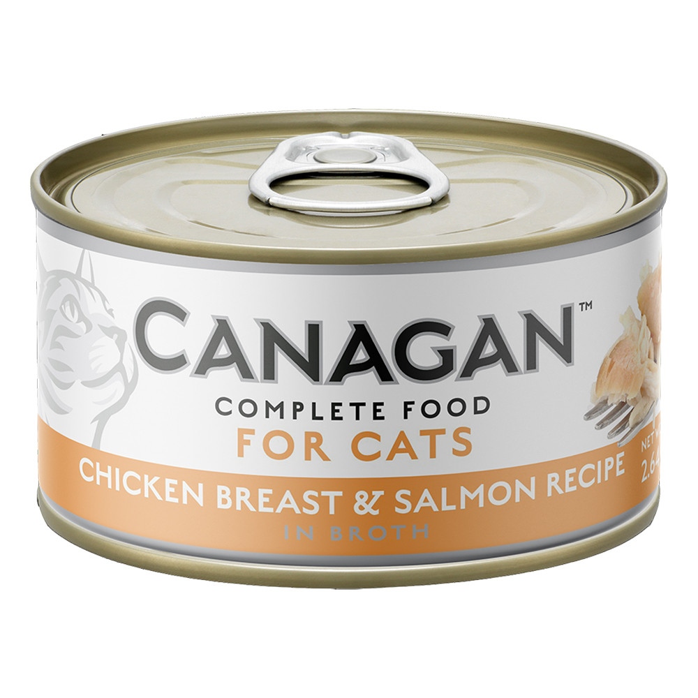 Canagan Chicken Breast & Salmon Recipe in Broth Canned Cat Food - Front