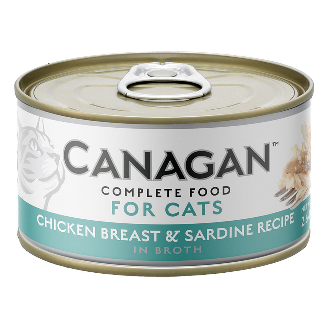 Canagan Chicken Breast & Sardine Recipe in Broth Canned Cat Food - Front 