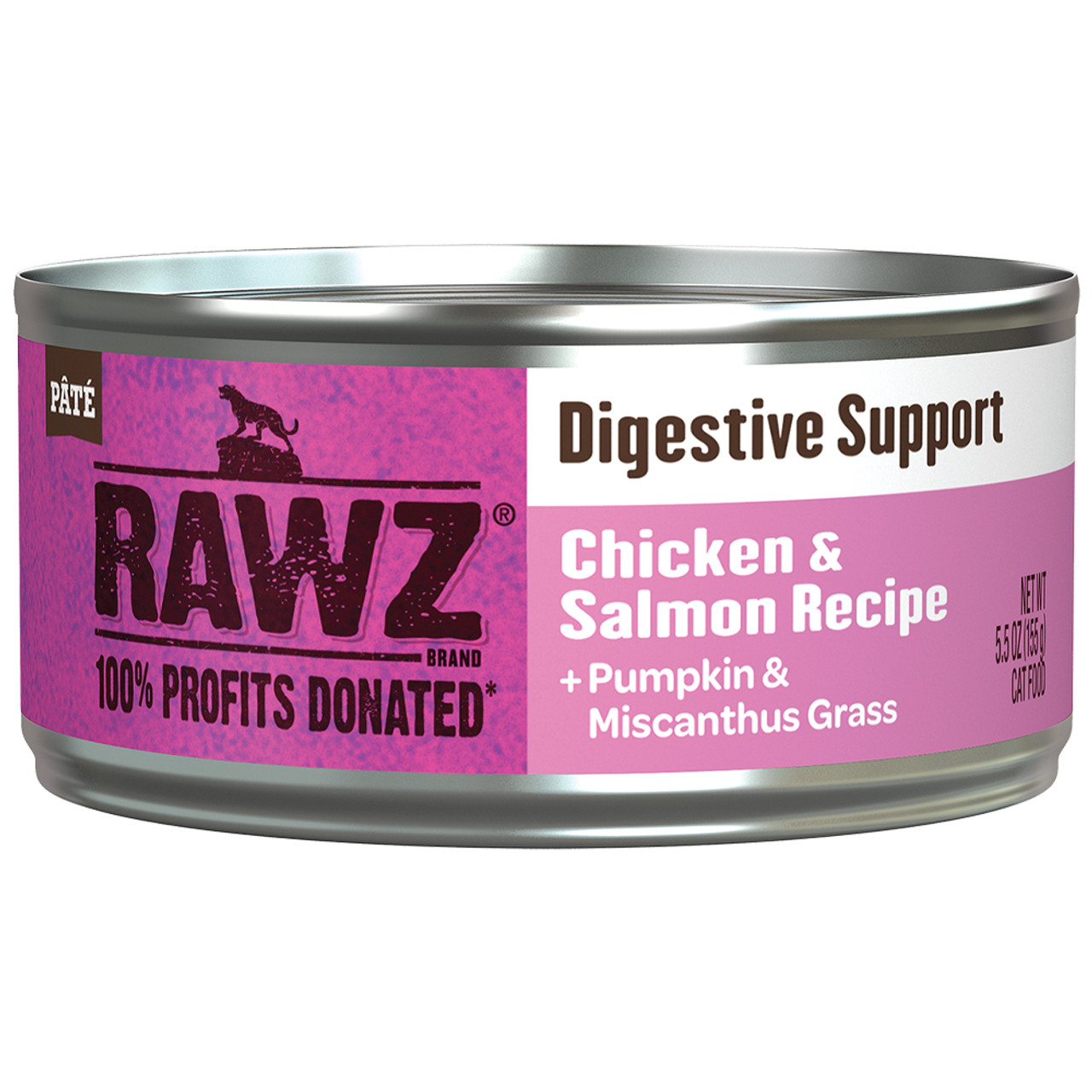 RAWZ Digestive Support Chicken & Salmon Recipe Canned Cat Food - Front