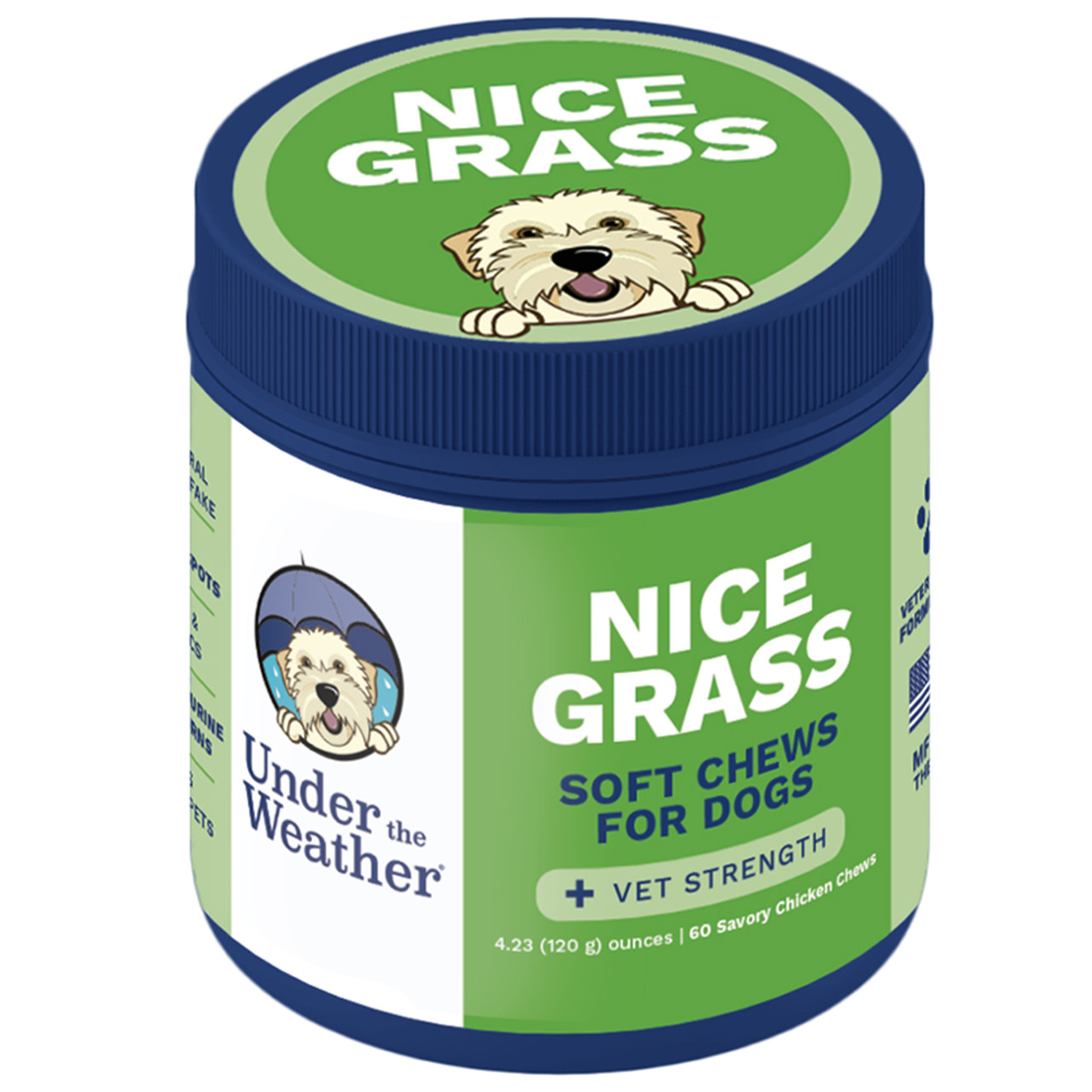Under The Weather Nice Grass Soft Chews for Dogs - Front