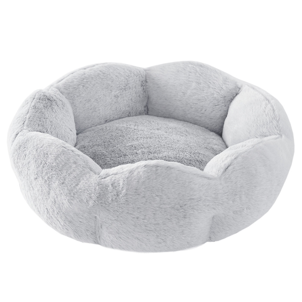 Friends Forever Gray Donut Cuddler Dog Bed - Front