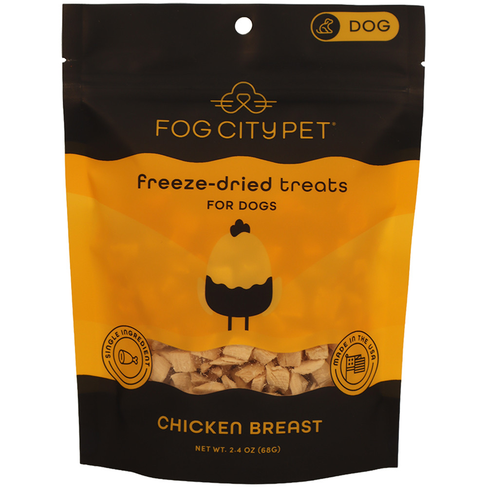 Fog City Pet Chicken Breast Freeze-Dried Dog Treats - Front, 2.4 oz