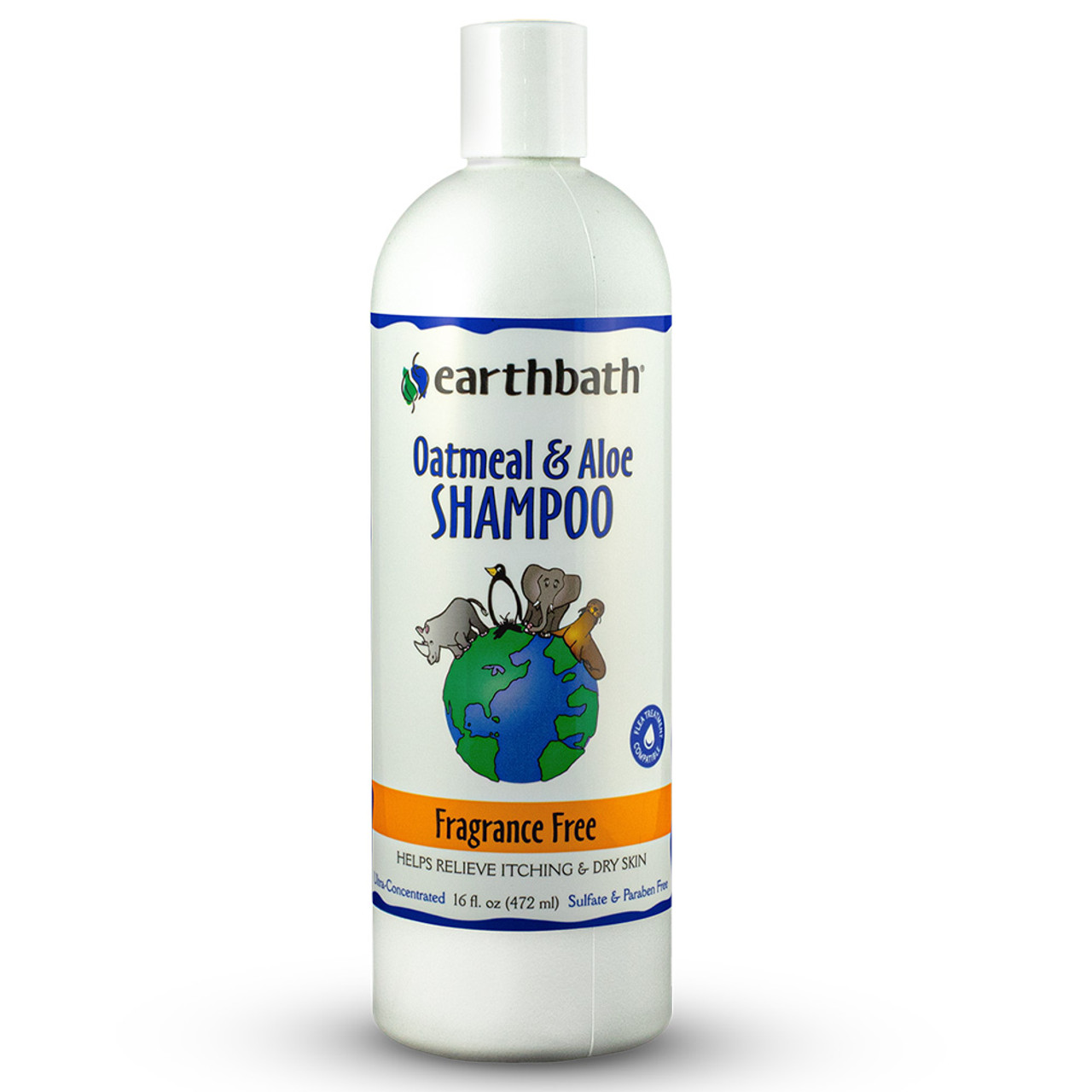 Earthbath Oatmeal & Aloe, Fragrance Free Pet Shampoo - Front