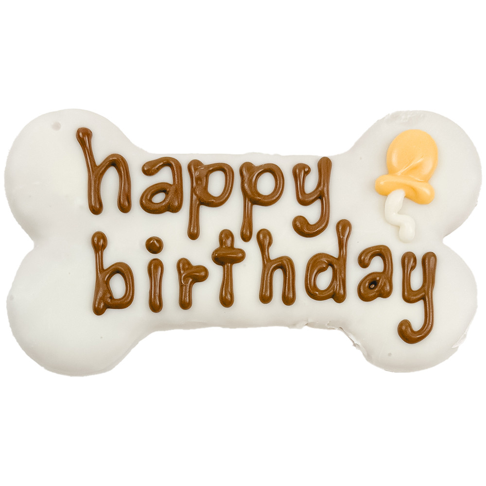 Bosco & Roxy's Happy Birthday Bone Cookie Dog Treat - Front