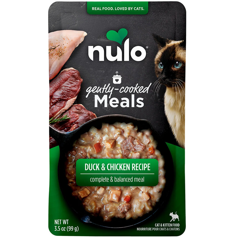 Nulo Gently Cooked Meals Duck & Chicken Recipe Kitten & Adult Cat Food - Front
