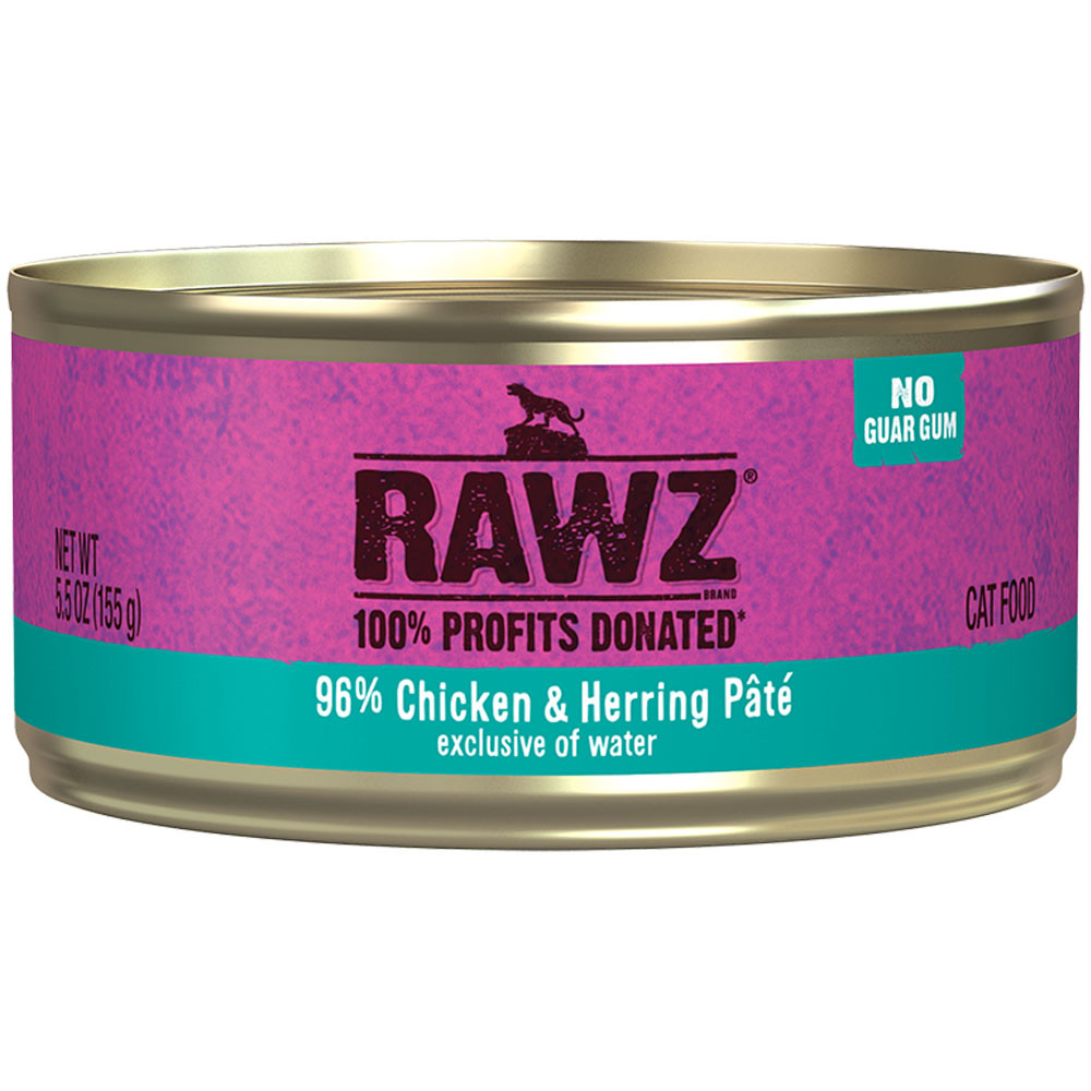 RAWZ 96% Chicken & Herring Pâté Canned Cat Food - Front