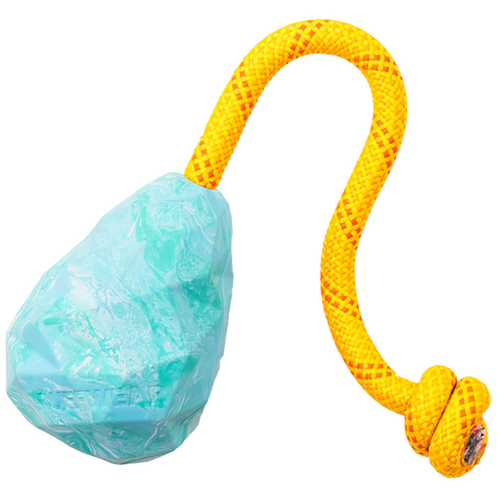 Ruffwear Huck-a-Cone Glacial Blue Fetch & Tug Dog Toy - Front