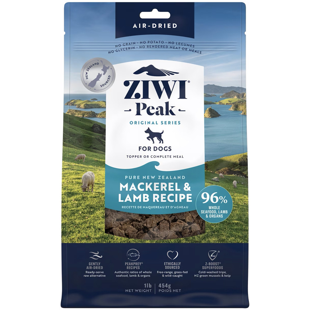 ZIWI Peak Mackerel & Lamb Recipe Air-Dried Dog Food - Front