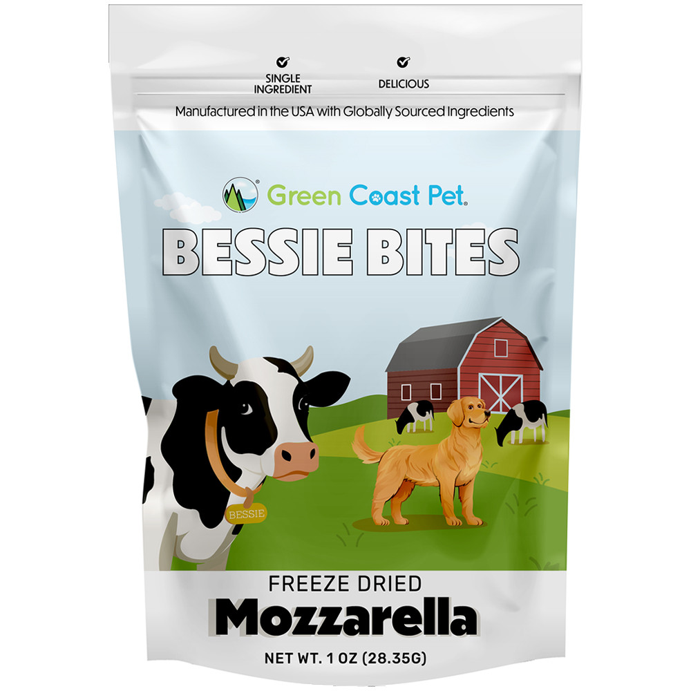 Green Coast Pet Bessie Bites Freeze Dried Mozzarella Dog Treats