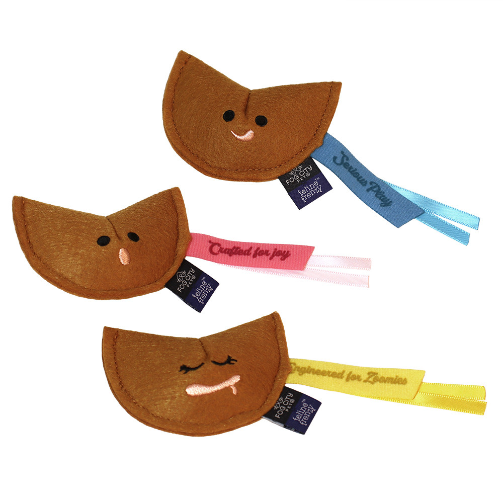 Fog City Pet x P.L.A.Y. Fortune Cookies Catnip Plush Cat Toys - Front