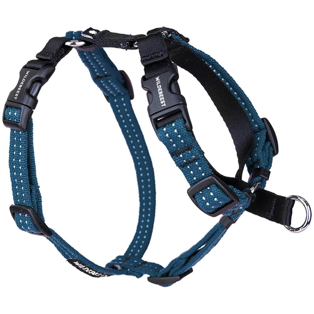Wildebeest Navy Blue Valencia No Pull Dog Harness - Front