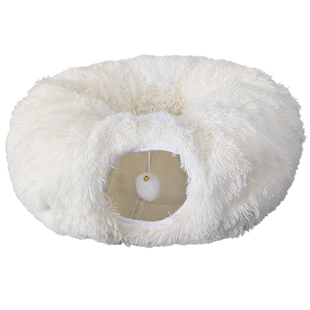 Fog City Pet Customizable Cat Tunnel Bed - Front, Configuration 1