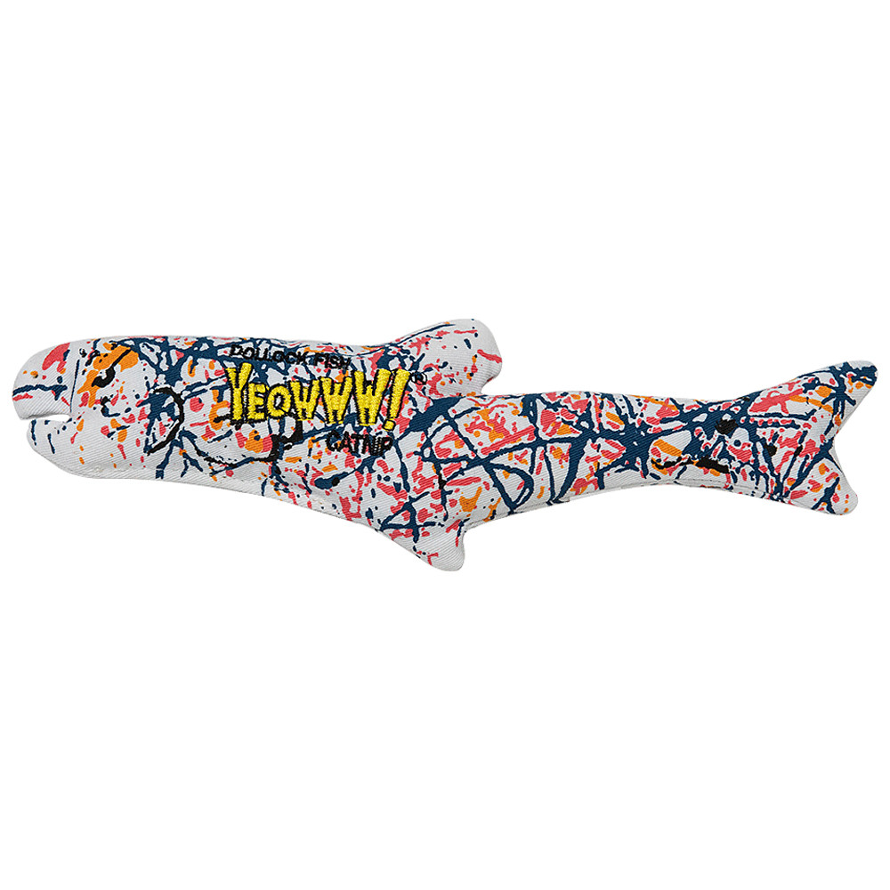 Yeowww! Pollock Fish Catnip Filled Cat Toy - Front