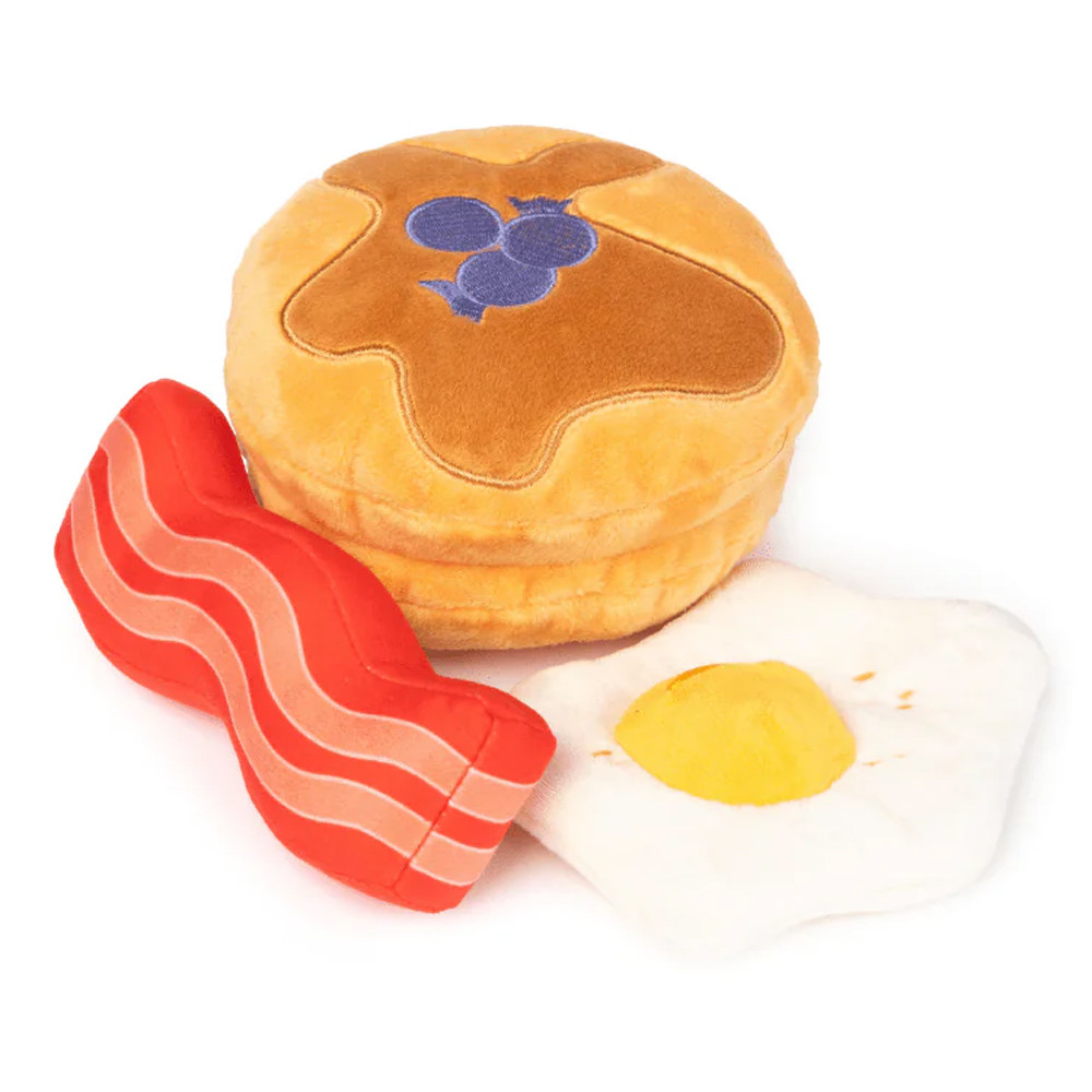 FuzzYard Dog's Breakfast Plush Dog Toys, 3-Pack - Front