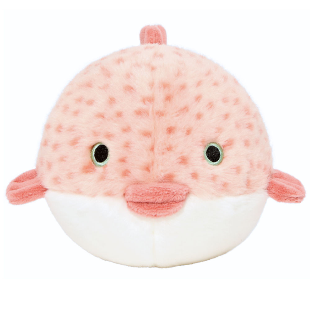 Fluff & Tuff Dottie Puffer Fish Dog Toy - Front