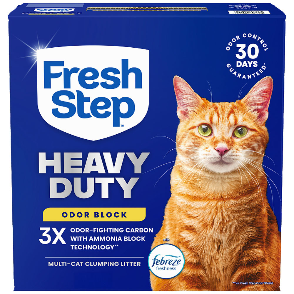 Fresh Step Heavy Duty Odor Block Febreze Freshness Multi-Cat Clumping Cat Litter - Front