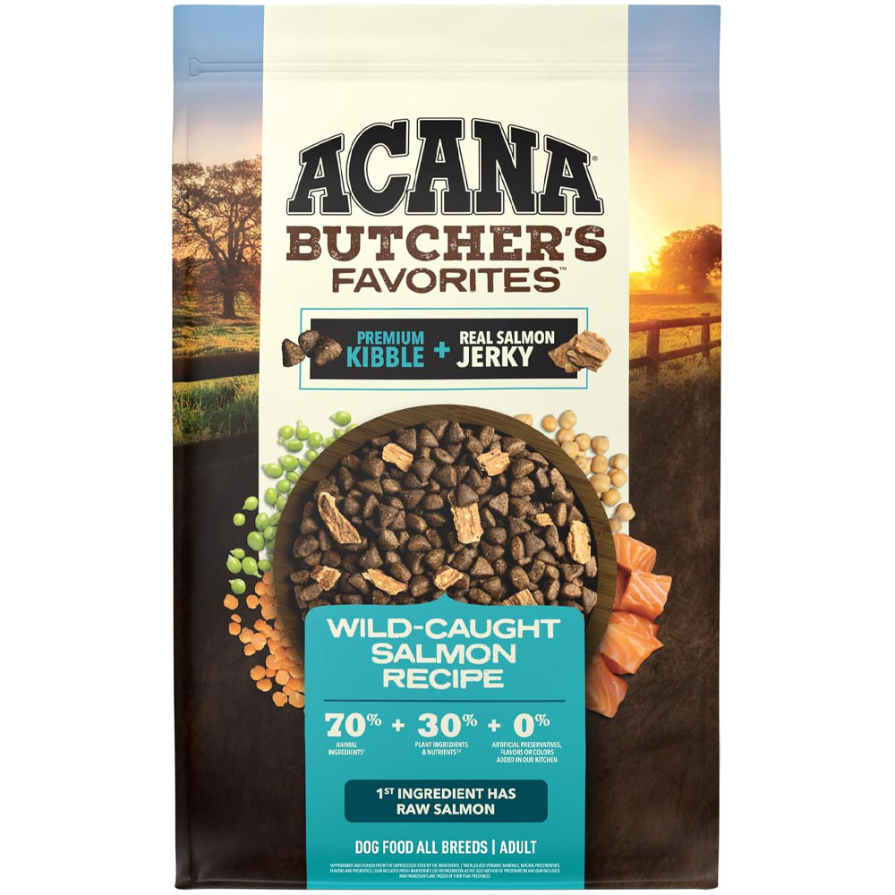 ACANA Butcher's Favorites Wild-Caught Salmon Recipe Adult Dry Dog Food - Front
