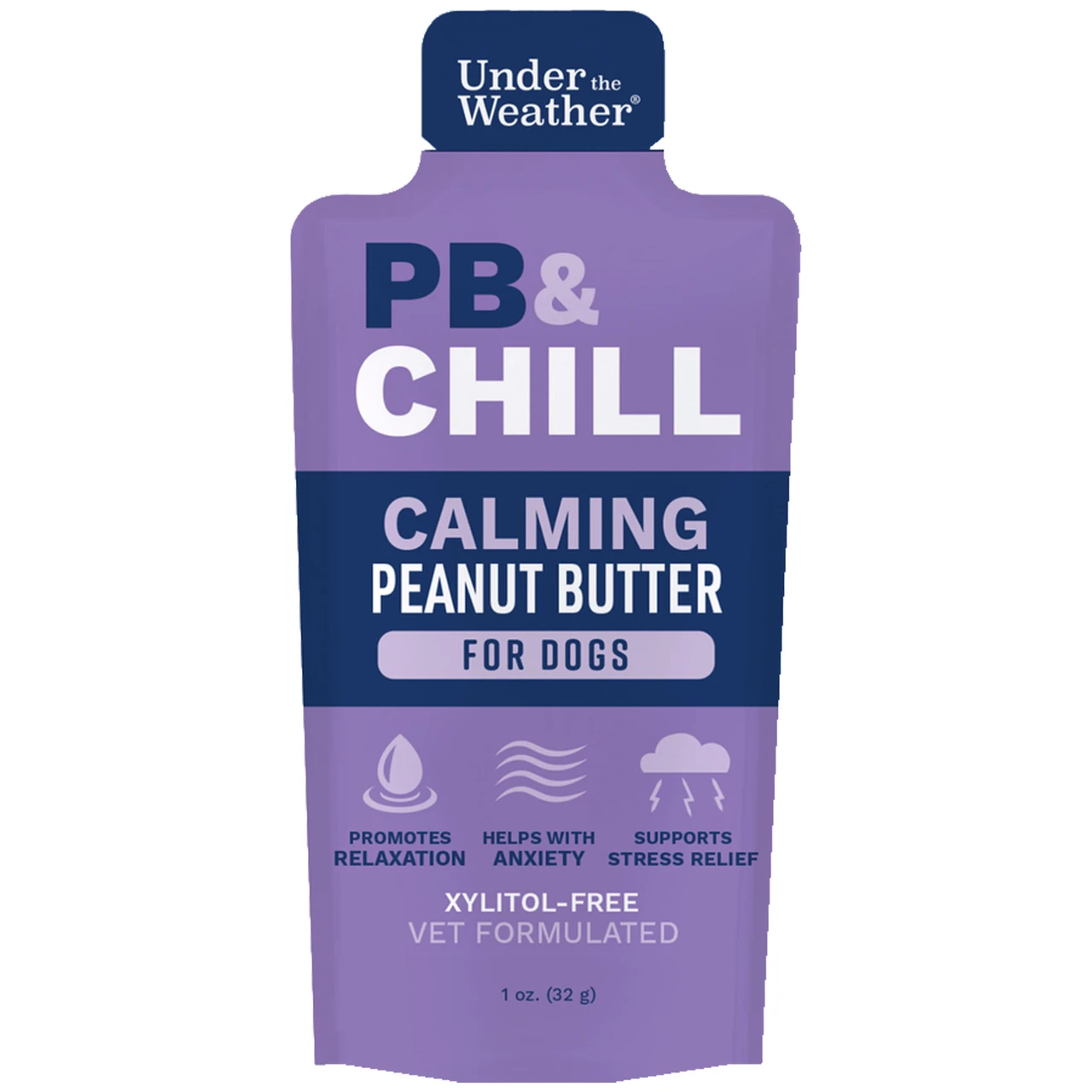 Under the Weather PB & Chill Calming Peanut Butter For Dogs - Front