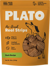 Plato Air-Dried Real Strips Duck Recipe Dog Treats