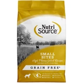 NutriSource Small Bites High Plains Select Recipe w/ Beef, Trout & Turkey Meal Grain Free Dry Dog Food - Front