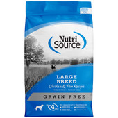 NutriSource Large Breed Chicken & Pea Recipe w/ Chicken & Chicken Meal Grain Free Dry Dog Food - Front