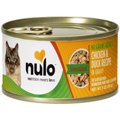 Nulo Shredded Chicken & Duck Recipe In Gravy Kitten & Adult Canned Cat Food - Front