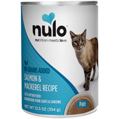 Nulo Paté Salmon & Mackerel Recipe Kitten & Adult Canned Cat Food - Front, 12.5 oz
