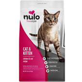 Nulo Freestyle Chicken & Cod Recipe Kitten & Adult Dry Cat Food - Front, 12 lb