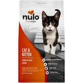 Nulo Freestyle Turkey & Duck Recipe Kitten & Adult Dry Cat Food - Front, 12 lb