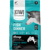 Kiwi Kitchens Wild Caught Fish Dinner Freeze-Dried Raw Dog Food - Front