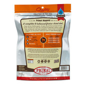 Primal Beef Formula Raw Freeze-Dried Dog Food - Back, Old Packaging