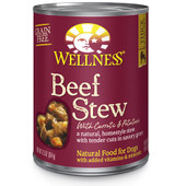 Wellness Homestyle Stew Grain Free Beef with Carrots & Potatoes Canned Dog Food - Front, Old Packaging