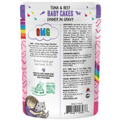 Weruva B.F.F. OMG Tuna & Beef Baby Cakes Dinner in Gravy Wet Cat Food - Back