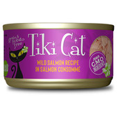 Tiki Cat Hanalei Luau Wild Salmon Canned Cat Food - Front, 2.8 oz