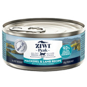 ZIWI Peak Mackerel & Lamb Recipe Canned Cat Food - Front, 3 oz