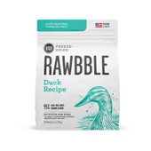 Rawbble Duck Recipe Freeze-Dried Dog Food - Front, 12oz