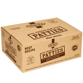 Primal Raw Frozen Canine Patties Beef Formula Dog Food - Front, 18 lb Bulk Box