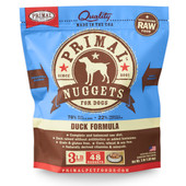 Primal Raw Frozen Canine Nuggets Duck Formula Dog Food