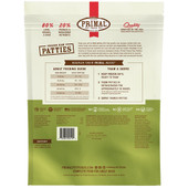 Primal Raw Frozen Canine Patties Lamb Formula Dog Food