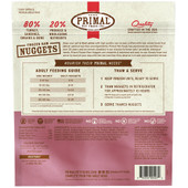 Primal Raw Frozen Canine Nuggets Turkey & Sardine Formula Dog Food