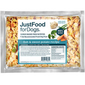 JustFoodForDogs Fish & Sweet Potato Recipe Frozen Cooked Dog Food - Front