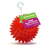 Gnawsome Squeak and Light Ball Dog Toy, Assorted Colors 