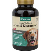 NaturVet Senior Aches and Discomforts Chewable Dog Tablets