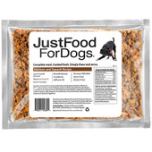 JustFoodForDogs Venison & Squash Recipe Frozen Cooked Dog Food - Front