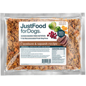 JustFoodForDogs Venison & Squash Frozen Cooked Dog Food