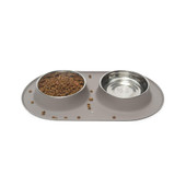 Messy Mutts Double Feeder Dog Bowl 