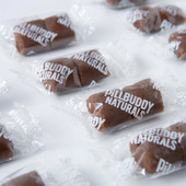 Presidio Earthly Pill Buddy Naturals Pill Hiding Treats for Dogs w/ Peanut Butter & Banana - Front, Wrapped Treats