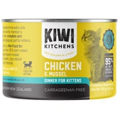 Kiwi Kitchens Chicken & Mussel Dinner Canned Kitten Food - Front, 6 oz