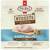 Primal Freeze-Dried Raw Nuggets Rabbit Recipe Adult Cat Food - Front
